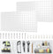 Metal Pegboard Panels, 24”×12” Pegboard Wall Organizer, 2 Pcs Large Metal Peg Board for Home, Garage Tool Storage