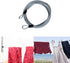 GOMRQING 30FT 3mm (1 Pack) Outdoor Travel Long Security Cable Lock,Braided Steel Coated Safety Cable Luggage