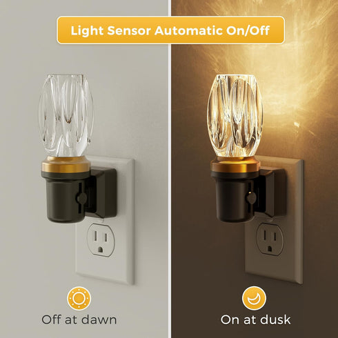 Dimmable 3000K 100LM Hallway,1Pack L LOHAS LED Night Light, Night Lights Plug into Wall, Automatic Nightlights Plug