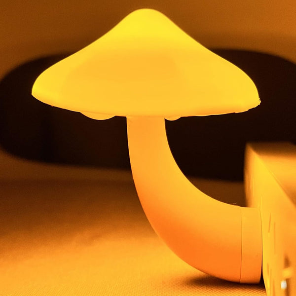 iBetterLife Sensor LED Mushroom Night Light Plug-in Wall Dream Bed Room Nightlight