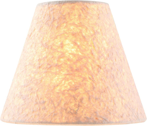 Aspen Creative 32671-2A, 3" 6" 5" Set 2 Empire Clip-On Chandelier Lamp Shade, Off-White, Top X Bottom X Slant Height