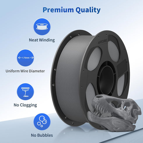 3D 3D 1.75mm 0.02mm, 1KG (2.2 lbs), ANYCUBIC PLA Printer Filament, Printing PLA Filament Dimensional Accuracy +/- Spool