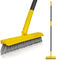 2 in 1 Grout Brush with 49.6" Long Handle, Swivel Grout Cleaning