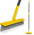 2 in 1 Grout Brush with 49.6" Long Handle, Swivel Grout Cleaning