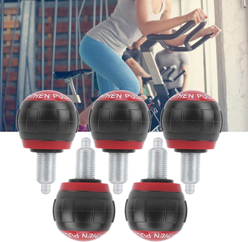 Pull Pin Spring Pins 5pcs 50x45mm M16 Fitness Pop Pull Pin Knob Release Synthetic Cardboard Handle (Red)