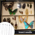 350 Pcs Stainless Steel Insect Pins in 7 Sizes, Specimen Entomology Pins for School Lab Butterfly Collectors with Vials