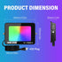 1 30W Dimmable SKYWORLD x LED Floodlights Outdoor, Smart RGB Flood Lights with Plug, APP Remote Control, Colour