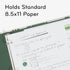 U Brands Eco-Conscious 1" Binders, Set of 2, Silver Metal O-Rings, Lush Stripes Prints