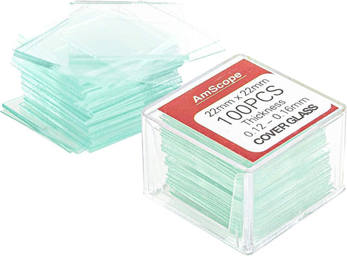 AmScope BS-72P-100S-22 Pre-Cleaned Blank Microscope Slides - 72 Pieces (2 Count)