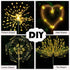 XIHAMA Solar Garden Lights 2 Pack, 150 LED Fireworks Garden Lights with 8 Lighting Modes, Waterproof Outdoor Lamp
