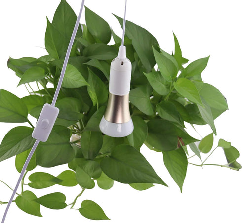 4 E26/E27 5.9FT Bulb Bulb (4 Packs) Rextin pcs LED Light socket extension cord with On/Off switch and US AC Power Plug