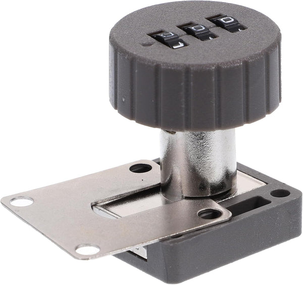GLEAVI Combination Lock for Cabinets and Drawers 3-Digit Childproof Cabinet Lock Gray