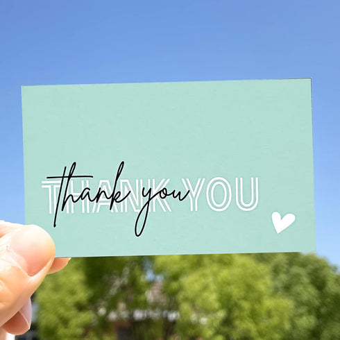 RXBC2011 Package Pack 100 Thank you for your purchase Cards client appreciation business Cards Insert for online