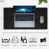 Black Leather Mouse Pad, Non-Slip PU Leather Desk Mat, Waterproof Writing Pad for Office and Home (23.6 x 11.8)