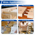 MroMax 20Pcs Wooden Dowel Pins - 8 x 30mm, Approx 5/16" x 1-3/16" Fluted Beveled Hardwood for Furniture DIY Projects