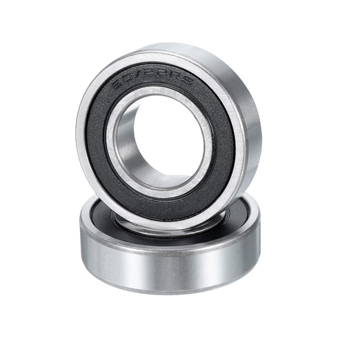 uxcell 4 Pcs 60/22-2RS Deep Groove Ball Bearing, 22mm x 44mm x 12mm High Carbon Chrome Steel Z3
