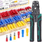 smseace 160pcs Bullet Wire Connectors with Crimp/Stripping Tool, 22-10AWG Insulated Male/Female Kit
