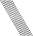 2mm x 100mm Model Straight Metal Round Shaft Rods, 10 Pieces