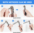 Right Angle Screwdriver, 42 PCS 1/4 Mini Ratchet Set, 90 Degree Offset Wrench with Hex/Torx/Slotted/Phillips Bits