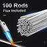 100 Rods Aluminum Welding Rod, NO NEED Flux, 1/16, 13" Length for Aluminum Repair and Brazing