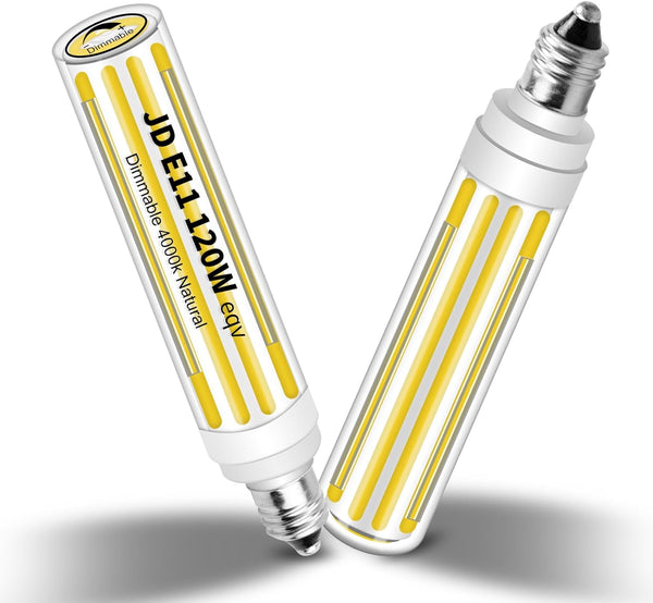 Updated Dimmable JDE11 120V 100W 120W Halogen Mini Candelabra Bulb Equivalent,T4 COB