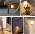 2 Pack Motion Sensor Night Light, Rechargeable Battery Night Lights Warm White, Portable Mini Motion Activated Night