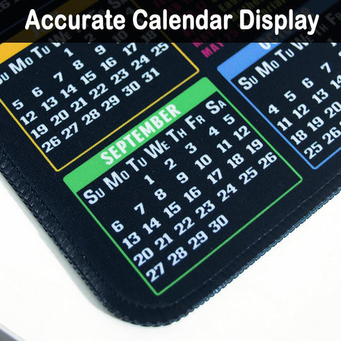 Livtoch 2026 11.8"x9.8" Calendar Mouse Pad - Small Desk Mat Portable Computer Mousepad for Office & Home, Waterproof