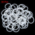 X AUTOHAUX Silicone O-Rings, 42mm OD 35mm ID 3.5mm Width VMQ Seal Gasket for Compressor Valves Pipe Repair, White, Pack of 50
