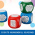 CHENGU 24pcs 3 Reading Comprehension Cubes Colored Language Reading Manipulatives Learning Cube Question Dice Tools