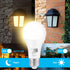 Bulbs 850LM, 60W 9.5W, A19, E26 4-Pack, HQ-H016 Qualilux Dusk to Dawn Light Equivalent, Soft White, LED Base