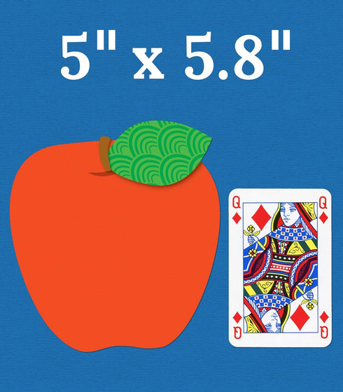 Carson Dellosa 36pc Colorful Apple Bulletin Board Cutouts for Classroom