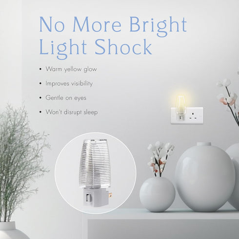 4W Bulb 4 Pack Projectpak Plug in Night Light with Manual On/Off Switch for Hallway, Kids Bedroom, Stairways Includes