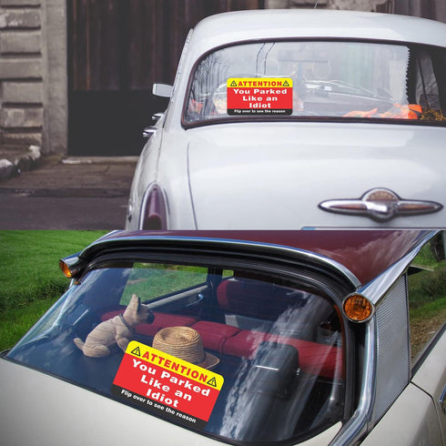 PARTH iMPEX You Parked Like an Idiot Business Cards - Pack of 100 Bad Parking Cards, 3.5"x2"