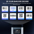 Mini Bluetooth Barcode Scanner, 1D 2D Reader, 3 in 1 Connection Portable QR Code Scanner with TFT Screen for POS