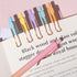 Gel Pens, 6 Pcs Smooth Writing No Bleed & Smear, Black Ink Fine Point (0.5mm), Retractable Aesthetic Pens