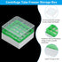 PATIKIL 25 Well Centrifuge Tube Freezer Storage Box, 2 Pcs Polypropylene Tube Rack for 1.8ML and 2.0ML Tubes