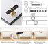 10 Pack Matte Black and Gold Cabinet Pulls, Square T Bar Handles and Knobs for Drawer and Cupboard Hardware