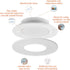 4 Inch 700 JBD4079FS1EWH-CA HALO JBD Slim Surface Mount LED Downlight with Selectable CCT, Lumens, Wet Location-Listed