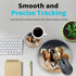 Round Mouse Pad with Coasters Set, Non-Slip Rubber Horse Design Mouse Pad for Office Desk Decor