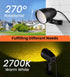 9W 120V 3-Prong IP66 (2 Pack) MEIKEE LED Landscape Lights, Landscape Lighting with US Plug, Warm White Waterproof