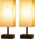 3 Dimmable 2700K Bulb 2 Pack hansang Bedside Lamp, Touch Lamp with Way LED Touch Control USBA USBC Charging Port Black