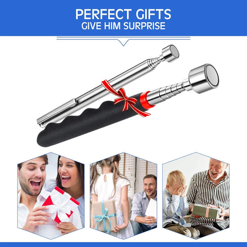Telescoping Magnet Pick Up Tools - 20 lb Magnetic Tool and 3 lb Stick Gadget for Hard to Reach Places