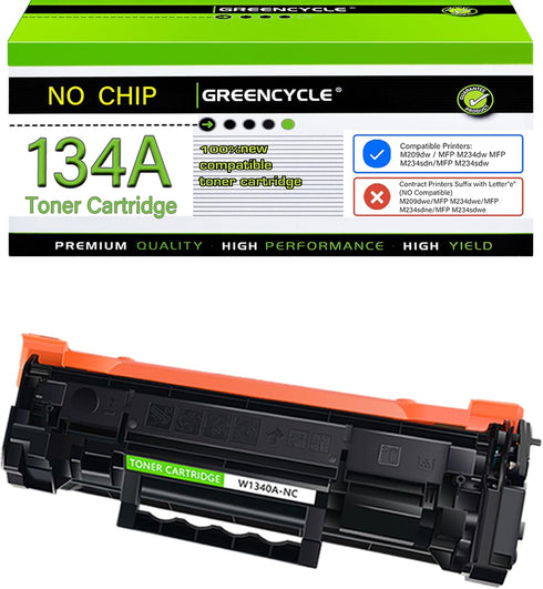 greencycle Compatible Toner Replacement for HP 134A Black Toner Cartridge for Laserjet M209dw MFP M234sdw