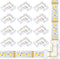 Styquenzer 12 Pcs COB LED Strip Light Connectors, 8mm 2-Pin LED Strip, Gapless