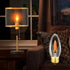 E26 Bulbs,Crystal Decorations,2PCS Base Flame Light Clear Candle Light with Orange Glow Effect for Halloween,Chandelier
