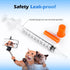 CAILOS 1ml 30 Gauge Syringes, 1cc 5/16 Inch Lab Disposable Supplies, Pack of 100 for Refilling or Dispensing