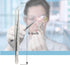 Lab Tweezers High Precision Forceps, 6" (15.2 cm), Fine Strong Angled Point Tweezers in Stainless Steel