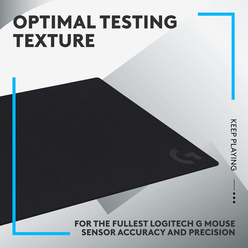 Logitech G 640 Large Cloth Gaming Mouse Pad, Optimized for Gaming Sensors, Moderate Surface Friction, Non-Slip Mouse