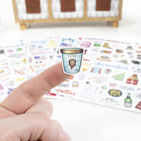 Pack 310 Pack! bloom daily planners Holiday Seasonal Planner Sticker Sheets - Vintage Seasonal Sticker - Removable