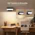 2 Pack 3 Dimmable Rechargeable Wall Lights with Remote & Touch, Battery Operated Wall Sconce, Magnetic Stick-On, Color